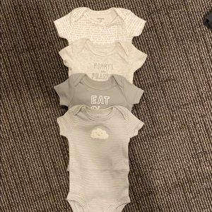 4pcs Carter’s baby boy onesie bundle